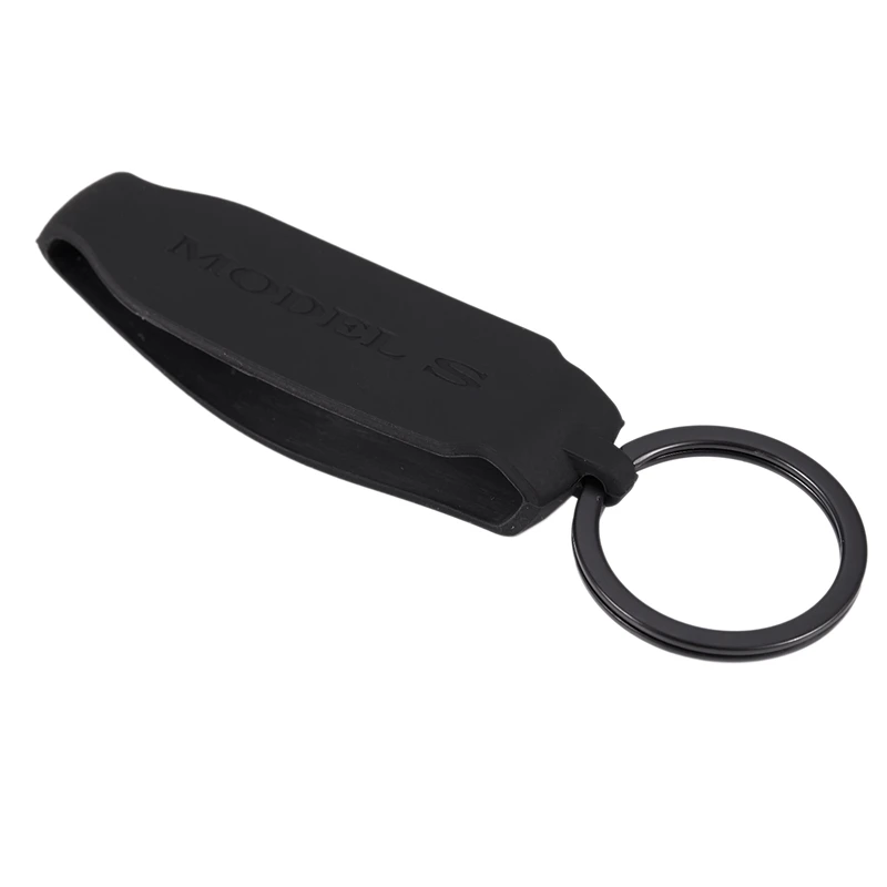Funda para llavero de coche Tesla modelo S, carcasa protectora de silicona, soporte para accesorios Tesla S (modelo S)