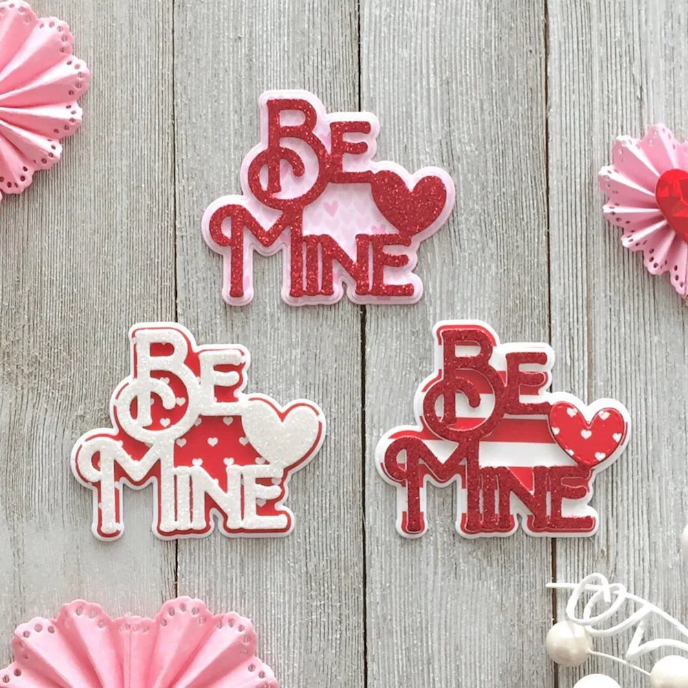 KSCRAFT Be Mine Metal Cutting Dies Stencils for DIY Scrapbooking Decorative Embossing DIY Paper Cards