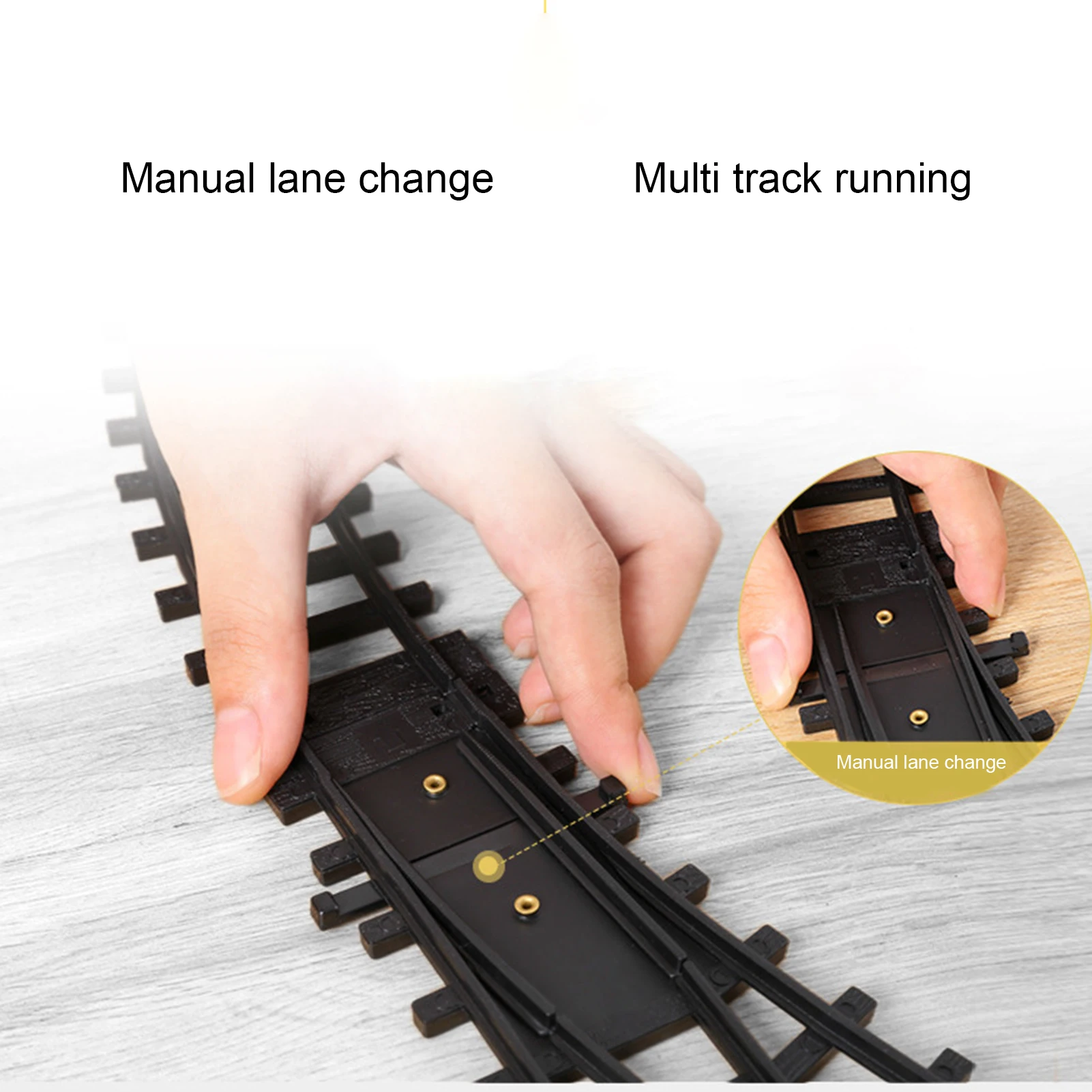 Classic Retro Toy Train Set Electric Railway Tracks Car Simulation Train Children Gift Kid Toy Plastic Train Toys