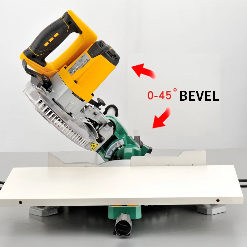 J1G-ZP-190 7-Inch Woodworking Chainsaw With Extended Rail 220V Multi-Function Miter Saw Bevel 45 Degrees 1500W