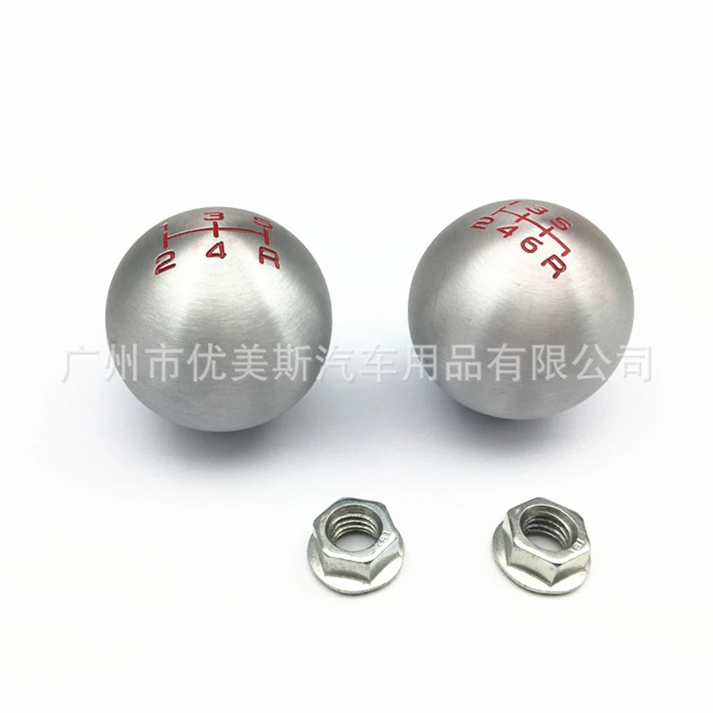 Aluminum 5 6 Speed Ball Shape Gear Shift Knob M10*1.5 Fit For 2022 Honda Civic City FD2 FN2 EP3 typeR DC2 DC5 AP1 AP2 S2000 F20C