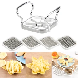 Kitchen Utensils Tools Multi-Functional 5pcs/set Vegetable & Fruits Cutter Slicer for Apple Pear Potato Chips Stainless Steel