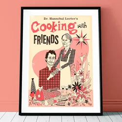 Kitchen Canvas Painting Hannibal Cookbook Poster Cooking With Friends Wall Art Print Nordic Living Room Home Decor No Frame