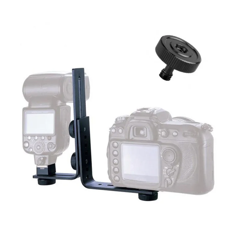 Adaptateur de vis noir 1/4 mâle à 1/4 femelle pour trépied d'appareil photo, support de Type L, meilleure Promotion Offre Spéciale