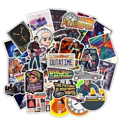 10/30/50PCS American TV Series Back To The Future Sticker Decals Laptop Skateboard Suitcase Water Cup Gift Toy Sticker Wholesale