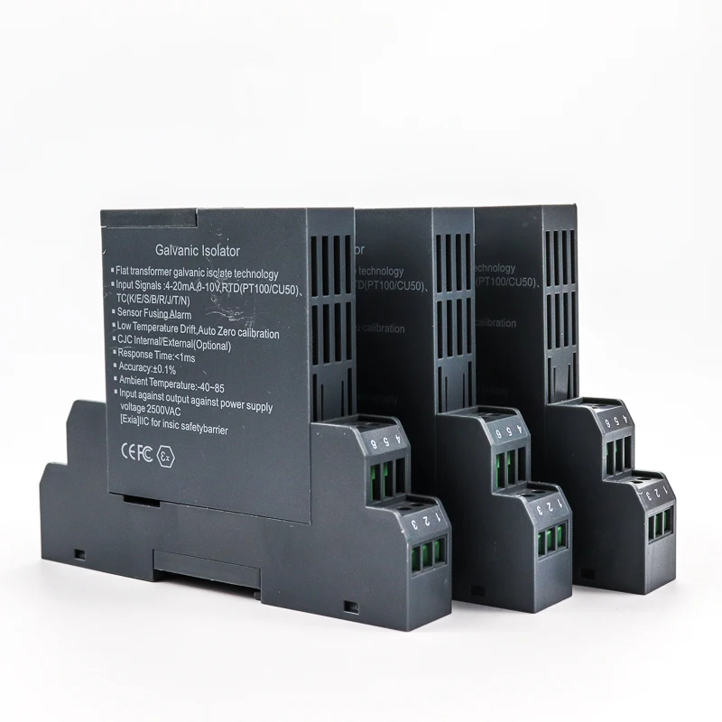 high conversion Intelligent distribution Signal Isolator with thinner Shell output signal 4-20ma