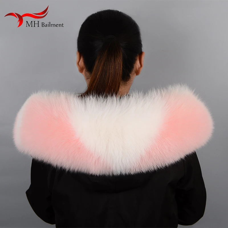 Winter Ladies Fur Fox Sweater Collar Female Fur Furry Stitching Shawl Coat Collar Female Fashion Warmth Hot Selling Around