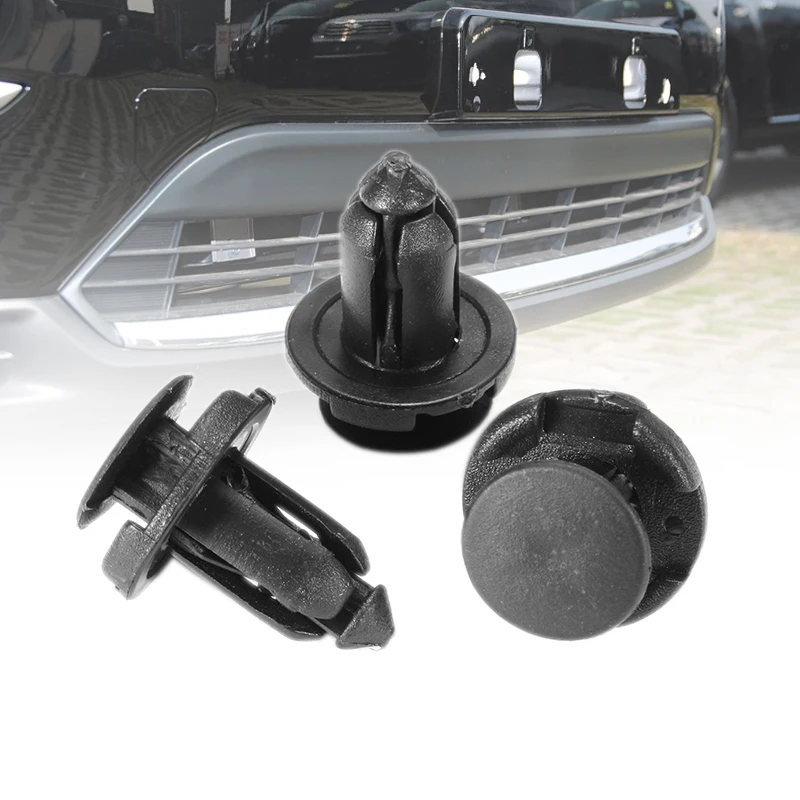 50Pcs For Mitsubishi Endeavor Outlander 9mm Auto Bumper Fender Buckle Mudflap Splash Guard Rivet Push Clips Retainer