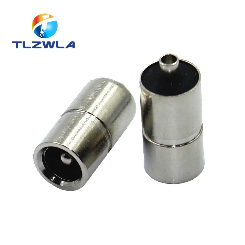 10PCS Female DC Power plug 5.5*2.1mm 5.5x2.1mm 5.5x2.5 5.5*2.5 mm Copper Female Connector For Welding