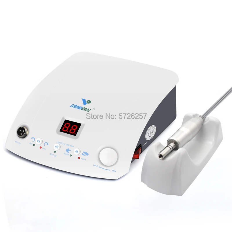 50,000 RPM Brushless E Type Motor,Dental Laboratory Polishing Kit QZ60 + W101E With Foot Pedal For Clinic