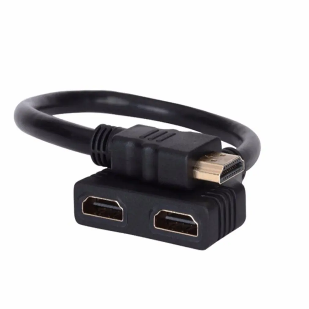 HDMI 2 Dual Port Y Splitter 1080P HDMI V1.4 cavo adattatore maschio a doppia femmina 1 in 2 Out convertitore HDMI collegare il cavo