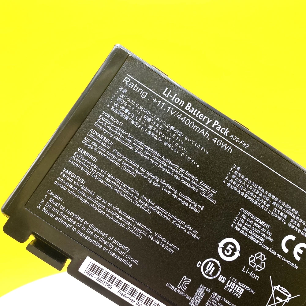 Imagem -06 - Bateria do Portátil para Asus A32-f82 A32-f52 A32-f82 A32 F82 K50 K50ij F52 K51 K40 K40in K50ab K50ij K50id K50in K60 K61 K70