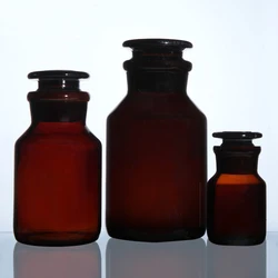 High Borosilicate Glass Brown Wild-mouth Bottle Laboratory Transparent Large Mouth Reagent Bottle