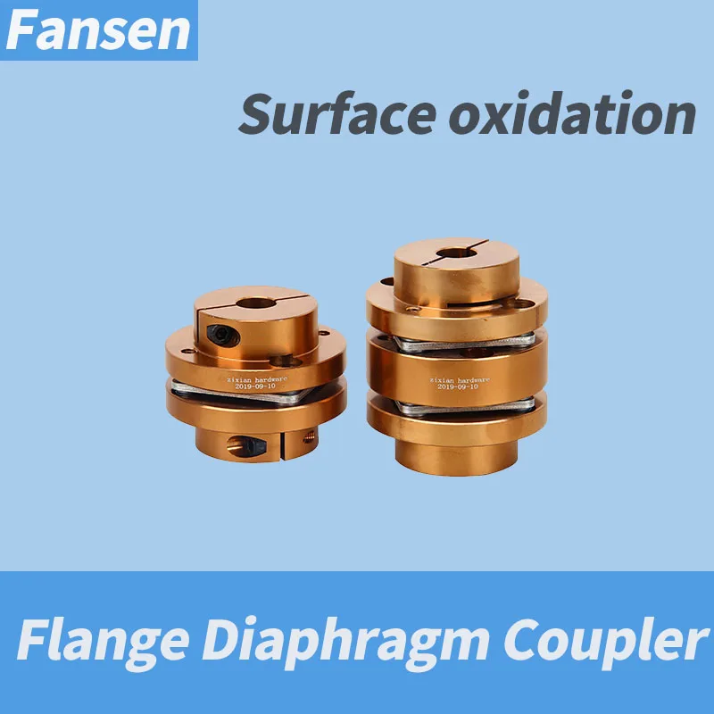 

Flexible Coupler Flange Diaphragm Cardan connector Double And Single Shaft Coupling Joint Keyway Alum High Rigidity Elastic