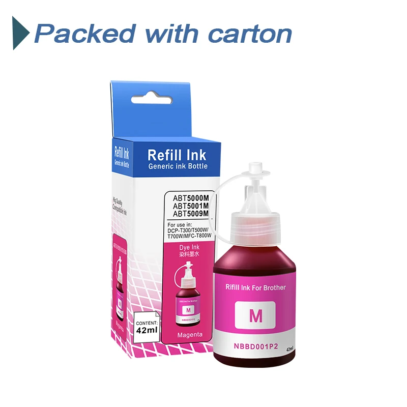 Dye Ink Kit 4Colors/Set For BR DCP T300 T500W Inkjet Printer For Brother MFC-T800W Ink Tank Printer