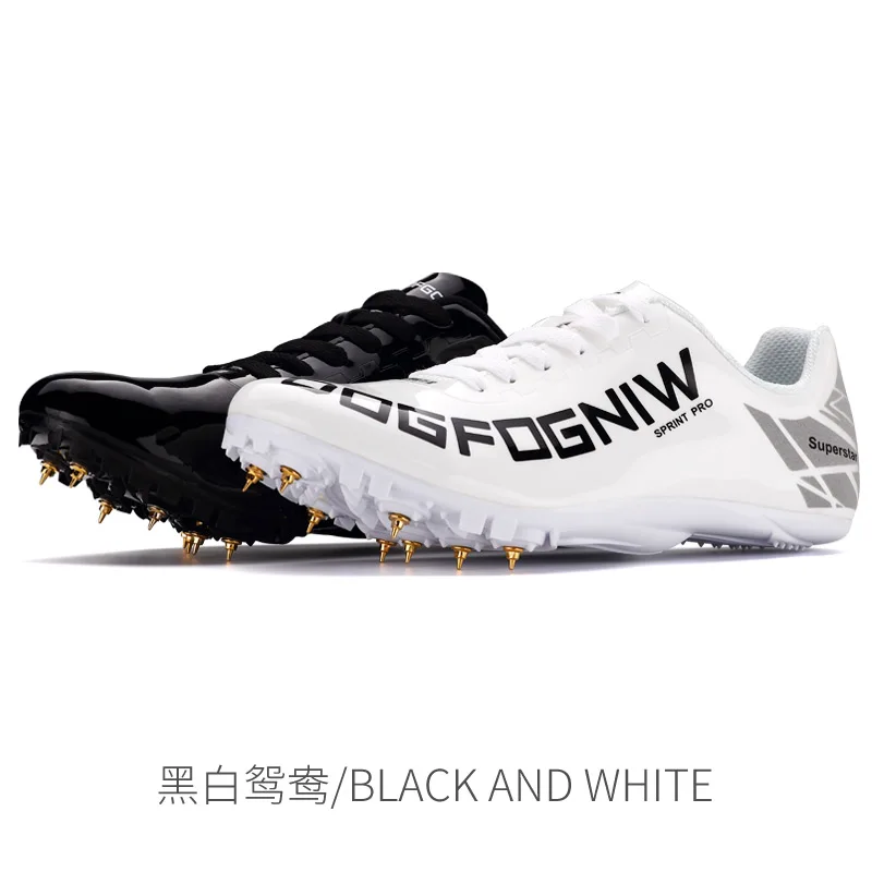 Wing of God Men Women Track and Field Shoes Track Spike Running Shoes Lightweight Professional Athletic  Long Jump Shoes