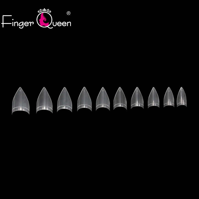 Stiletto Nail False Nail Tips Clear Sharp Ending Stiletto Glitter Color False Nail Tips Acrylic Nail