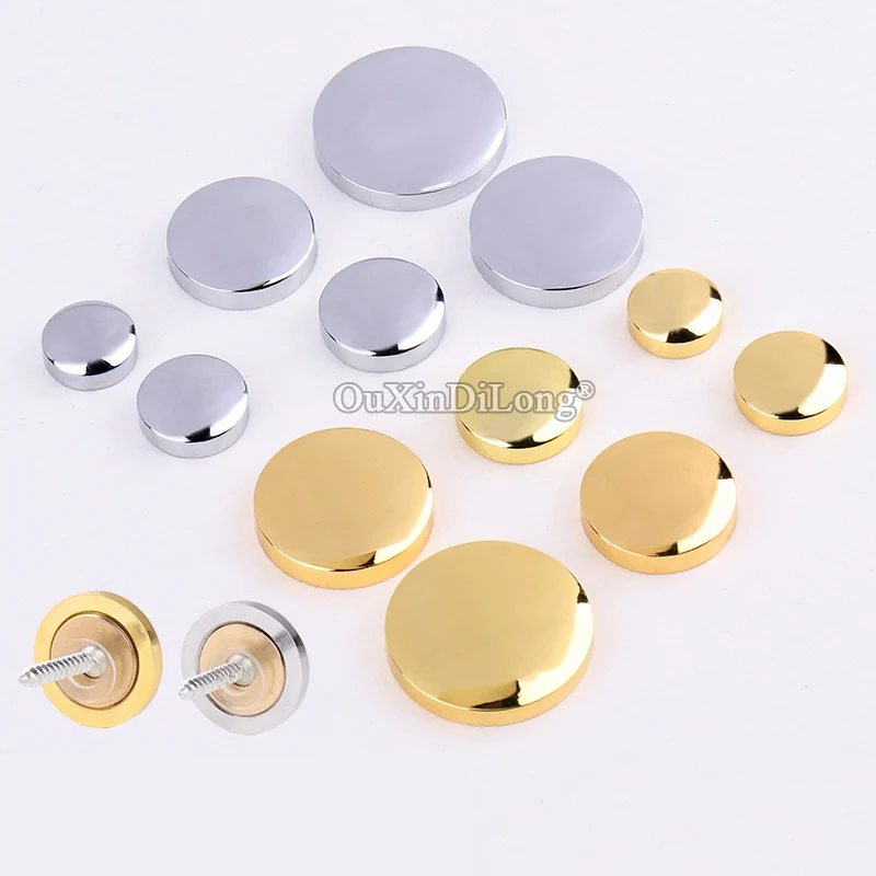 Durable 200PCS Pure Brass Advertisement Nails Acrylic Board Billboard Glass Mirror Nails Fastener Screws Decorative Caps