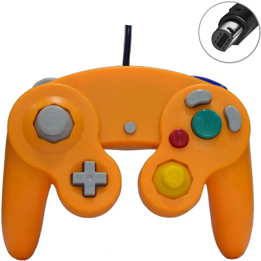 Gamecube Controller Compatible With Nintendo Wii GC Classic Wired Controller NGC Gamepad With Vibration For Gamecube Console