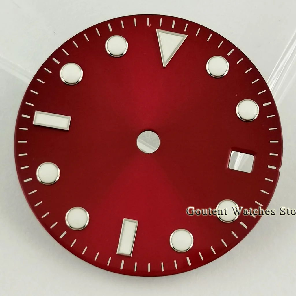 Goutent 28.5mm Watch Dial + Snowflake Watch Hands Sterile Dial Fit NH35 ETA2824 2836 Miyota 8215 821A,DG2813 3804 Movement