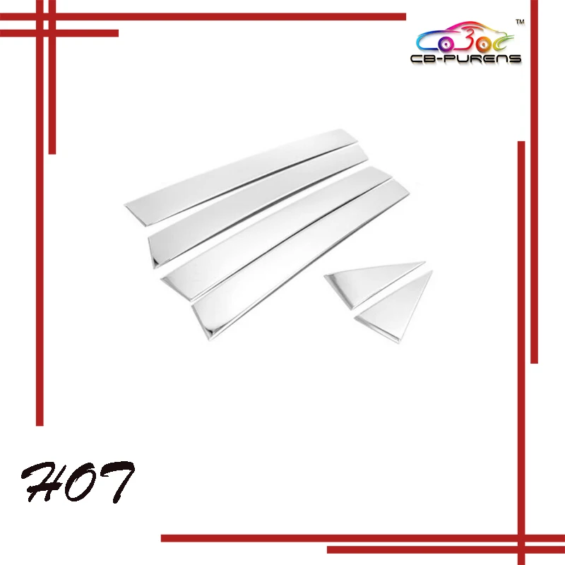 For Chevrolet Impala 304 Stainless Steel Car Window Trim Cover Pillar Post Sticker 2000 2001 2002 2003 2004 2005-6 Pieces/Set