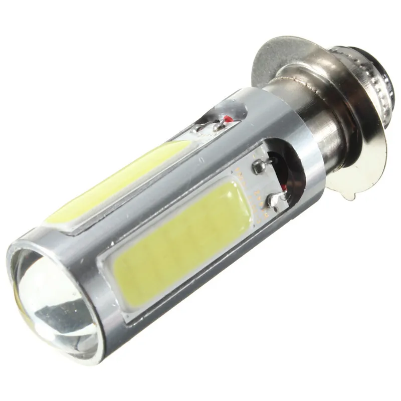 2pcs/lot 10W H6M PX15d COB LED Headlight Motorcycle Fog Light Bulb 6500K White Universal