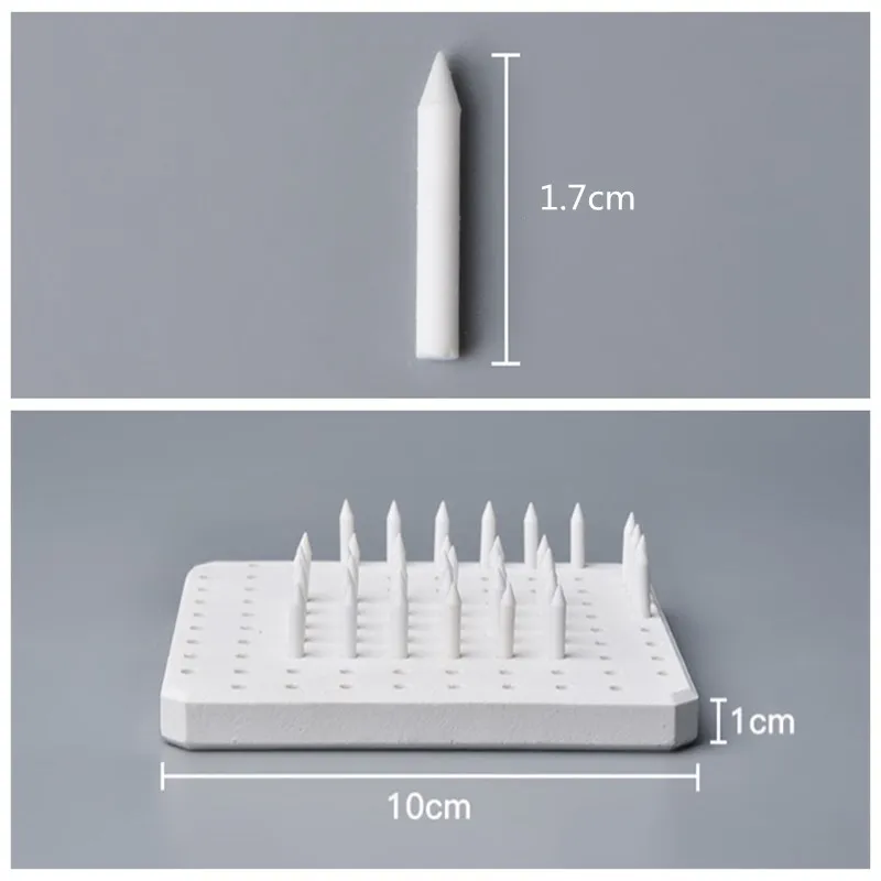 High Temperature Resistant Material Pottery Tools Ceramic Refractory Pad Support Nail Kiln Tool Small Object Firing Tool