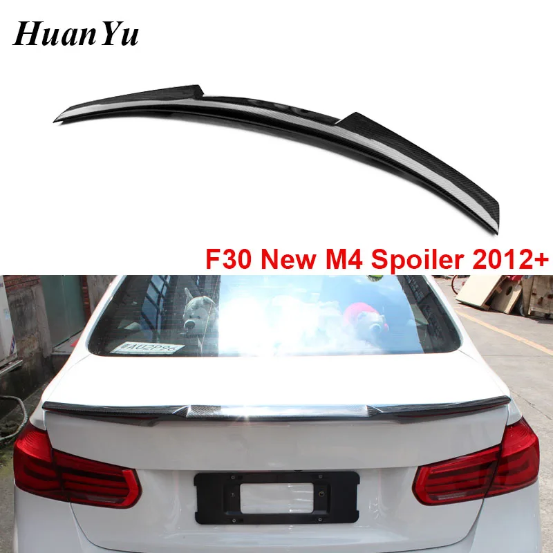 F30 Carbon Fiber Rear Spoiler for BMW 3 Series F80 M3 Boot Black Lips Wings 2012-2017 Decoration Car Styling 320i 328i 328d