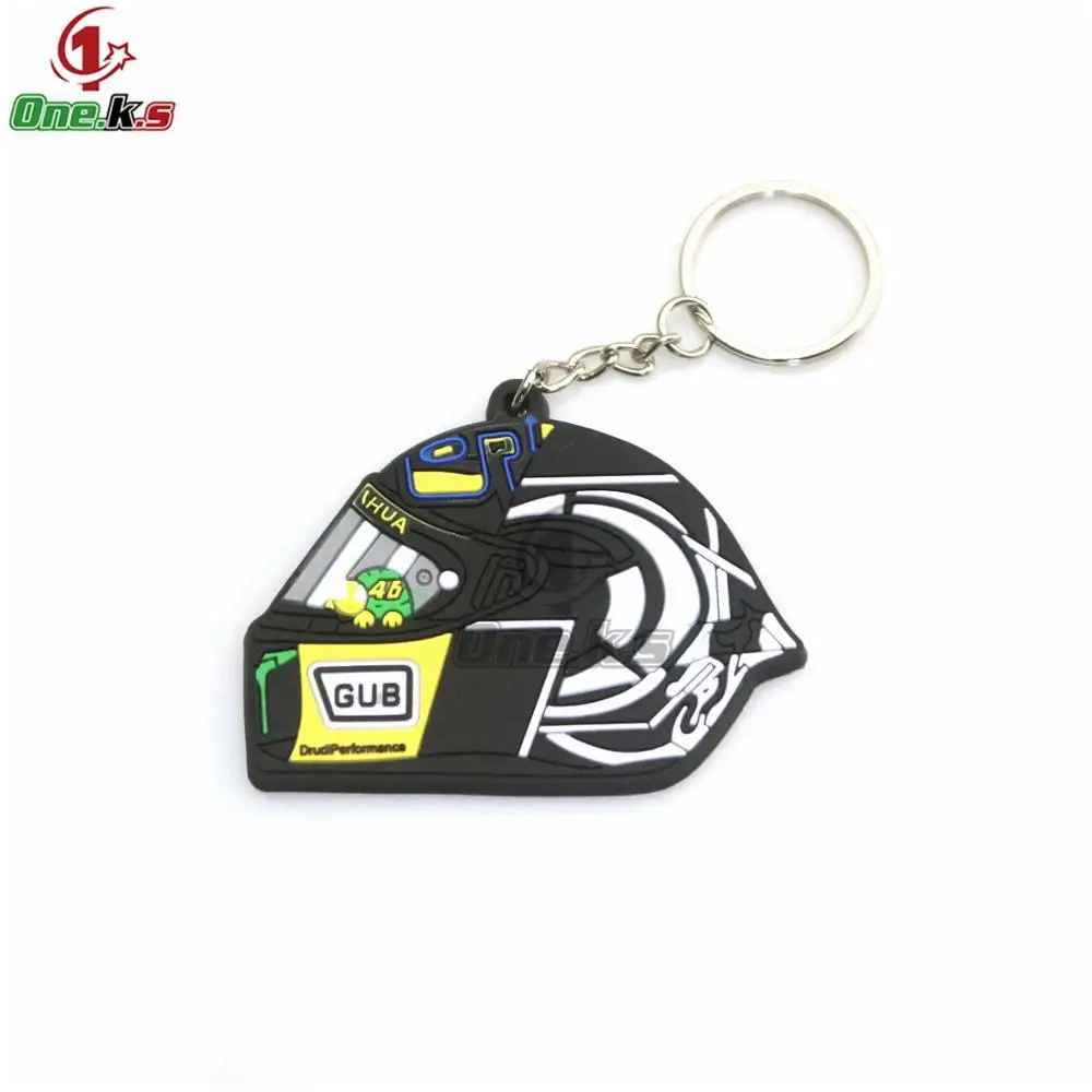 Rubber Motorcycle Key Ring Key Chain cool keychain 3D Soft For motorcycle helmet 93 AGV