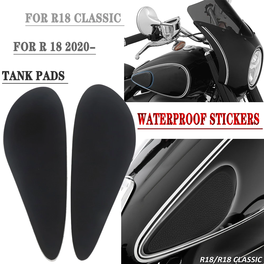 

R18 2020 - Motorcycle Side Fuel Tank Pad Kit Protector Stickers Decal Gas Knee Grip Traction Pads Tankpad For BMW R 18 Classic