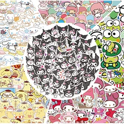 10/50Pcs Kawaii Kuromi Anime adesivi melodia valigia Laptop Graffiti Skateboard telefono san-rio adesivi giappone decalcomania regalo giocattolo