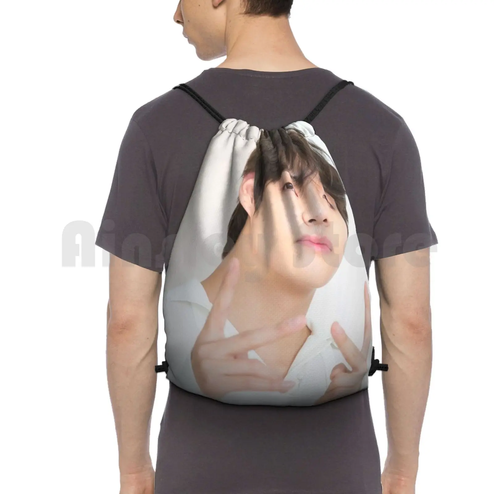 

Рюкзак Taehyung Love Yourself, сумки на шнурке, спортивная сумка, водонепроницаемая Kpop Kpop Boy Band Love Yourself, ее Love Yourself