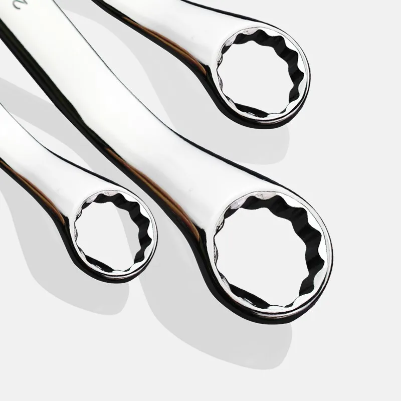 LAOA CR-V Chiave a doppio anello Chiave con estremità scanalata Strumenti di riparazione veicoli Chiavi combinate
