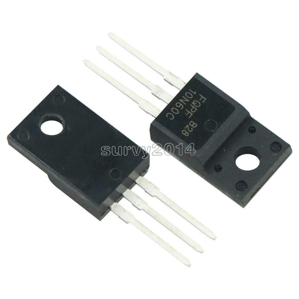 10PCS FQPF10N60C TO-220 10N60C 10N60 TO220 FQPF10N60 new MOS FET transistor