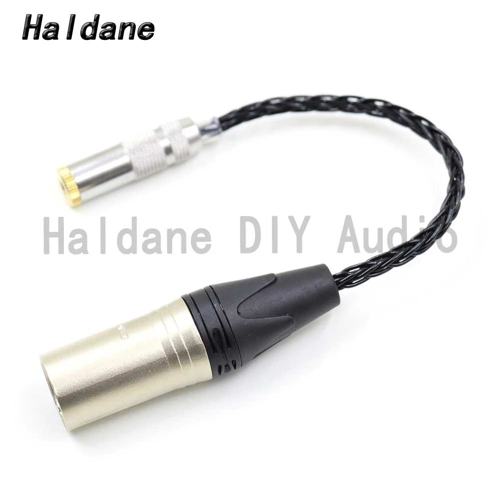 

Haldane HIFI 7N Silver Plated 4pin XLR Balanced Male to 3.5mm TRRS Balanced Female Audio Adapter Cable XLR to 3.5 Connector DIY