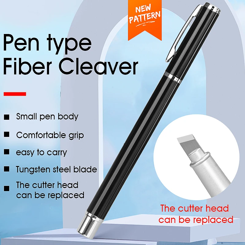 New Fiber Cutting Pen Diagonal Tungsten Fiber Cleaver Pen Optical Fiber Cleaver Pen Type Cutter Cleaving Tool Blade Durable