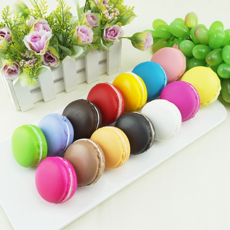 1Pc Simulation Fake Macaron Props Food Model Dessert Decoration Artificial Cake Table Snack Decors Artificial Cake Home Decor