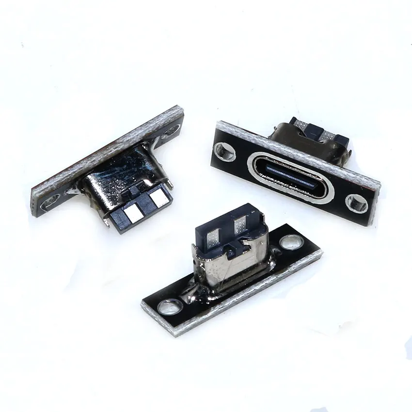 YuXi 1PCS USB 3.1 Double-sided Positive/Negative Plug-in Test Board With PCB Board Connector Data Type-C Female  Charging Port