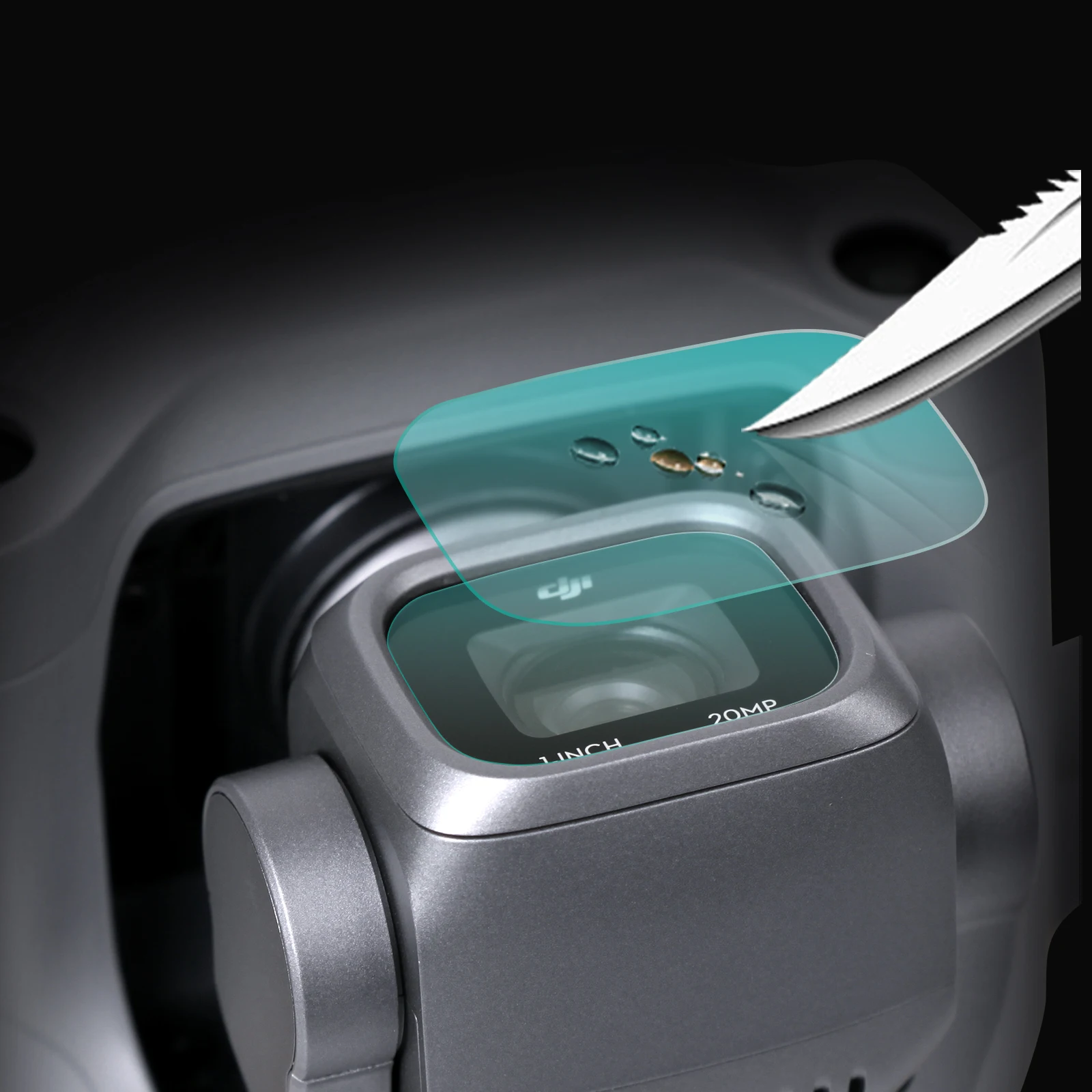 2PC ชุดเลนส์กระจกนิรภัยหน้าจอป้องกันฟิล์มสำหรับ DJI Mavic Air2S Drone กล้องอุปกรณ์เสริม