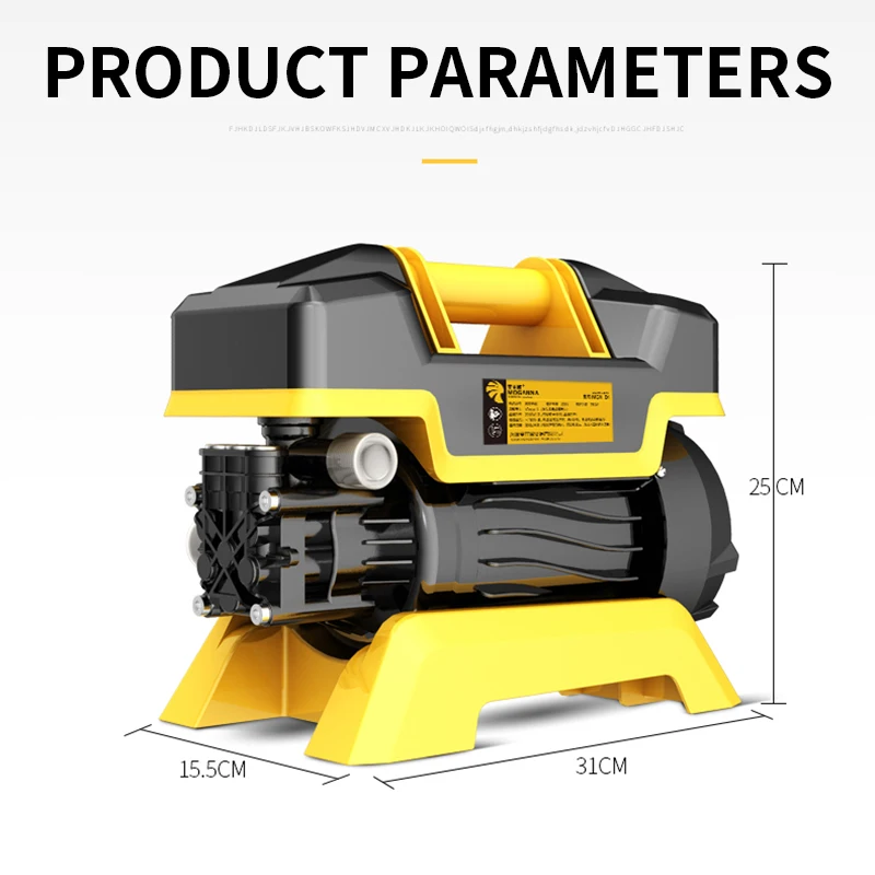 ماكينة غسيل السيارات غسيل السيارات قطعة أثرية عالية الضغط المنزل 220 فولت ماكينة غسيل أوتوماتيكية فرشاة مضخة السيارات مدفع المياه MGN-B1