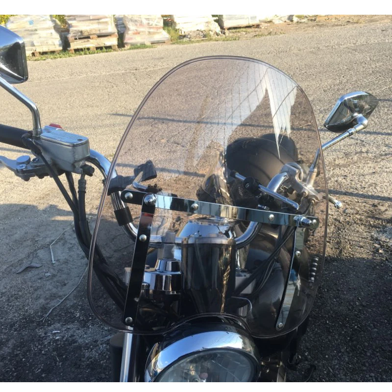 

Windscreen For Yamaha V-Star V Star 250 650 950 XV250 XVS650 XVS950 Custom Classic 7/8" Or 1" Handlebar Grips Screen Windshield