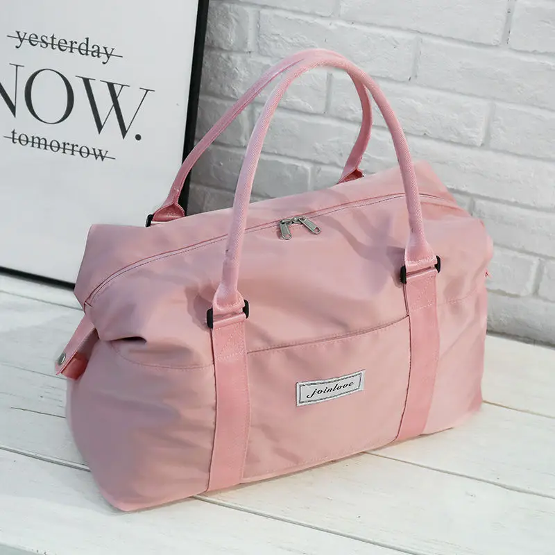 Fashion Large Travel Bag Women Cabin Tote Bag Handbag Nylon Waterproof Shoulder Bag Women Weekend Gym Bag Female