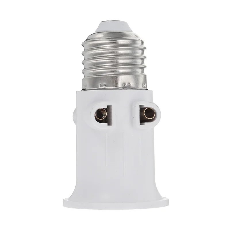 1PCS  4A E27 ABS EU Plug  Led Lamp Bulb Base Conversion Holder Converter  Socket Adapter Converter Light Adapter Lamp Holder