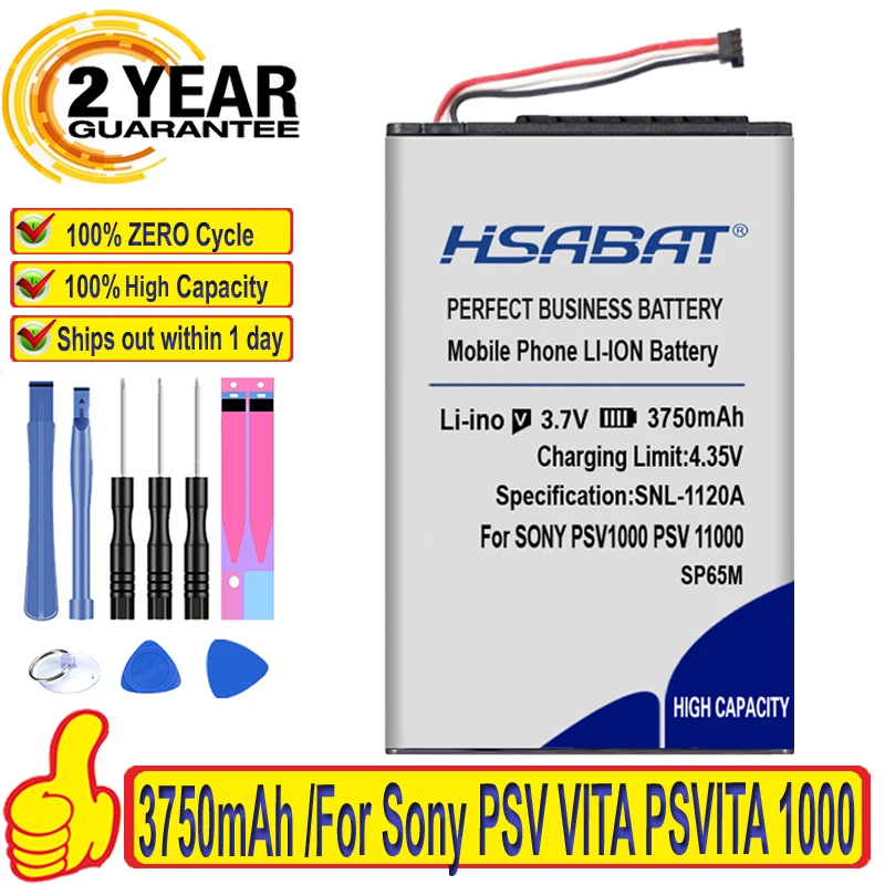 Аккумулятор HSABAT 3750 мАч SP65M для Sony ps vita PSV VITA PSVITA 1000 psv1000 SP65M PCH-1001 PCH-1101