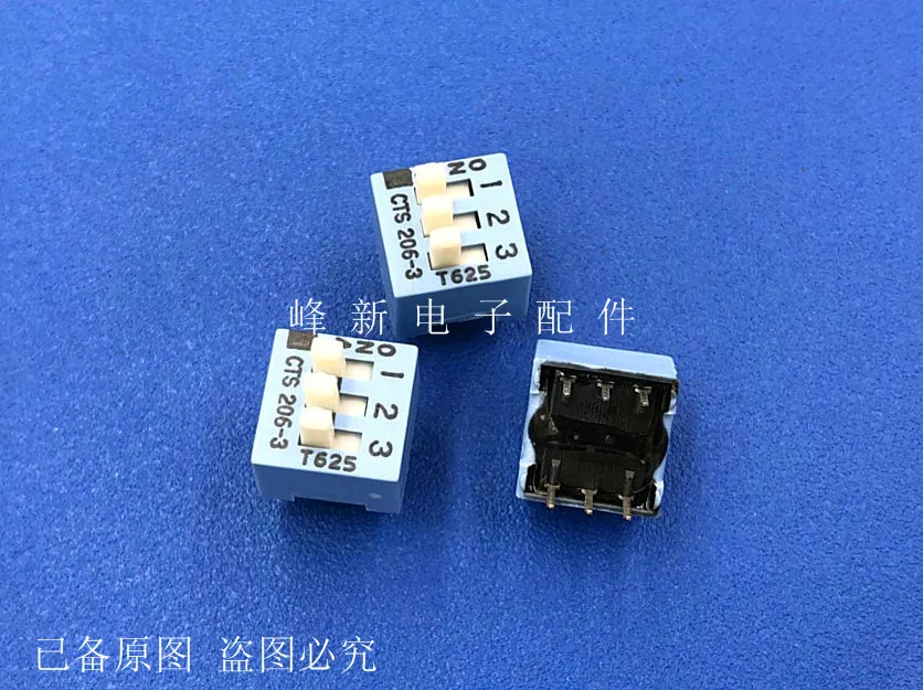U.S. high handle 3-digit DIP switch to toggle three-digit digital coding switch 2.54 pitch CTS206-3