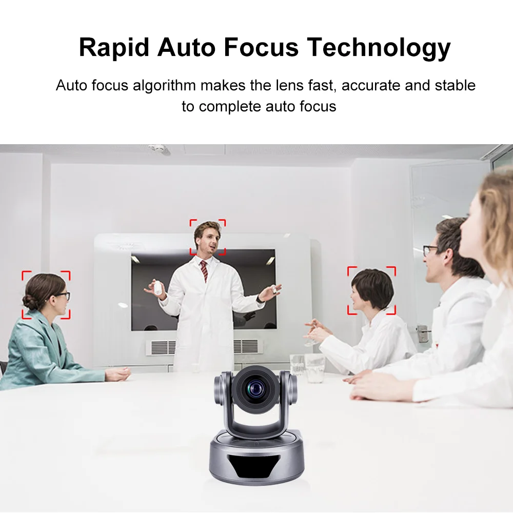 HD 1080P USB2.0 Conference Camera Fixed Lens 3X 10X 12X Zoom PTZ Camera For Metting Telemedicine Remote Teaching