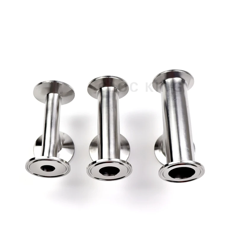 OD19mm-102mm (3/4 "-4") الفولاذ المقاوم للصدأ SS304/316L الصحية 3 طريقة المحملة الطويق 1.5 "2" 3 "4" OD50.5-119MM صالح 1.5 "-4" ثلاثي المشبك