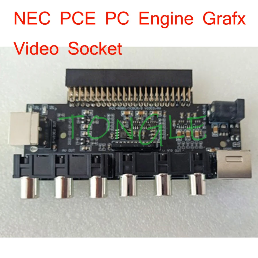 

Видеоразъем двигателя NEC PCE-PC, разъем интерфейса AV, разъем RGBS, телевизор Grafx, AC, RGBS, конветнер для ретро-аркады, игровой автомат, новый