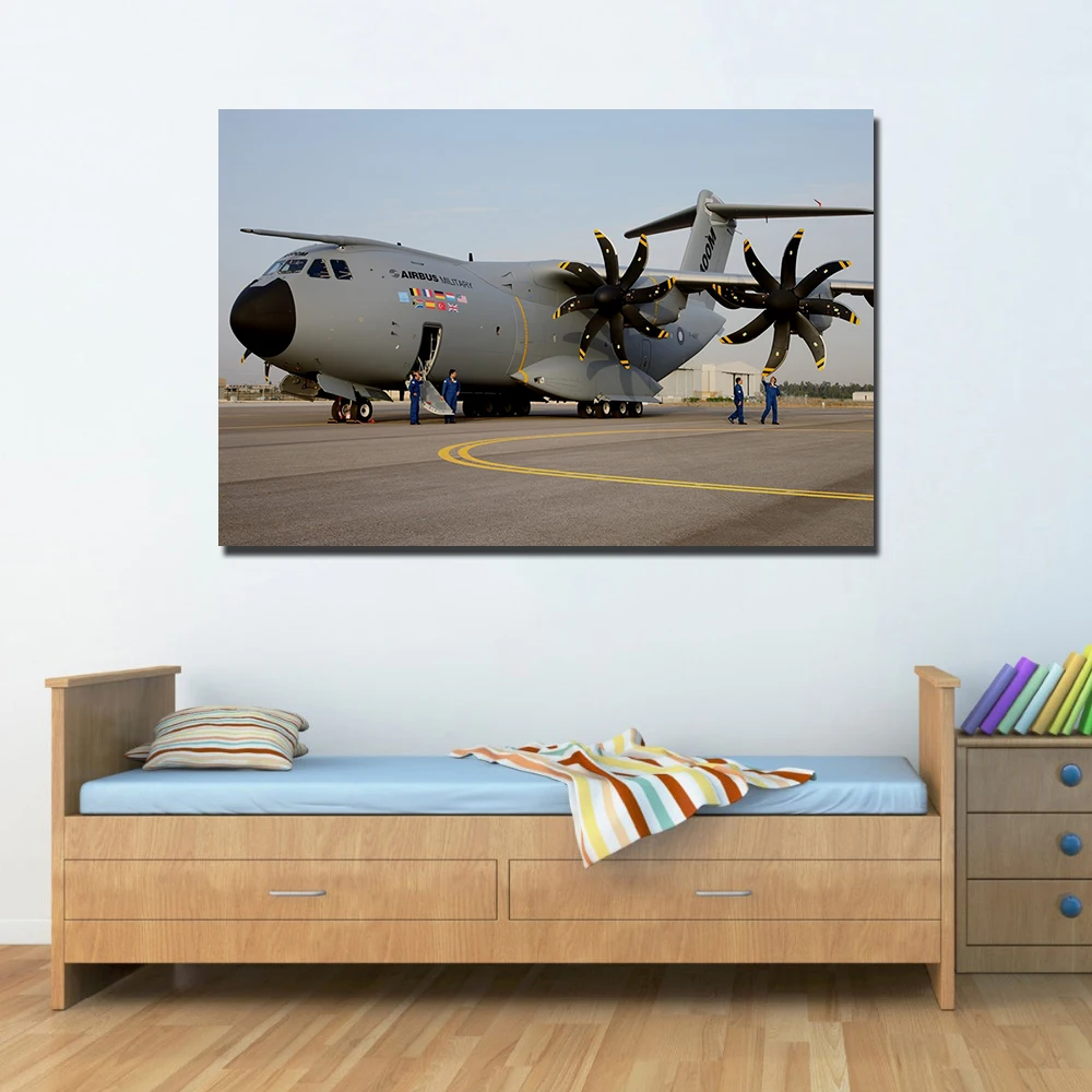 Airbus A400M Military Aeroplane Posters Canvas Prints Unframed Paintings Wall Art Picture for Living Room