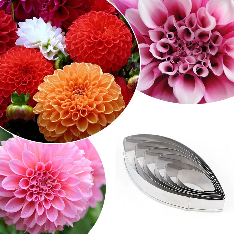 Dahlia Petal Cutter Stainless Steel Mold Fondant Mould Cake Decorating Tools Chocolate Gumpaste,Sugarcraft,Chocolate Mold K938